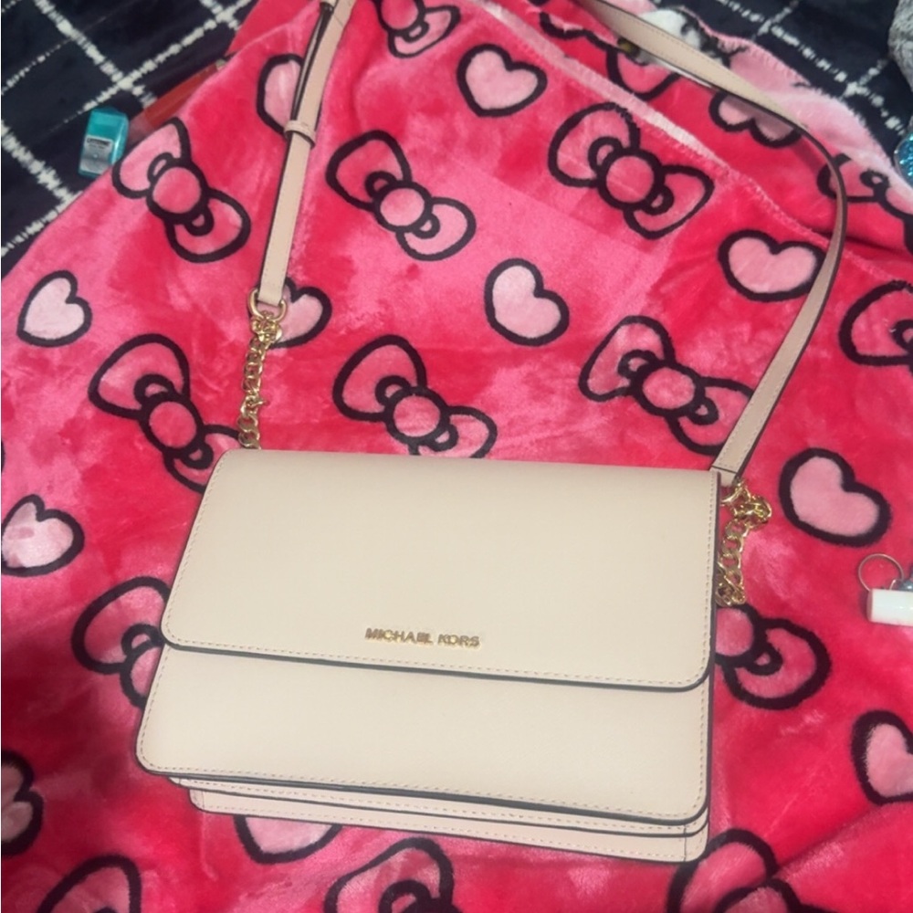 Michael Kors Beige Crossbody Bag